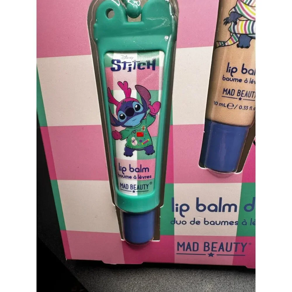 NWT Disney Stitch Lip Balm Duo-peppermint & berry